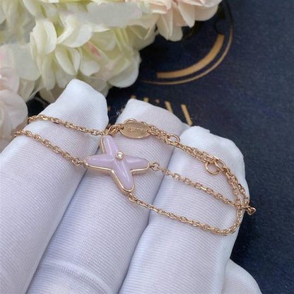 [Everoly JW]JEUX BRACELET PINK MOP PINK GOLD 1 DIAMOND