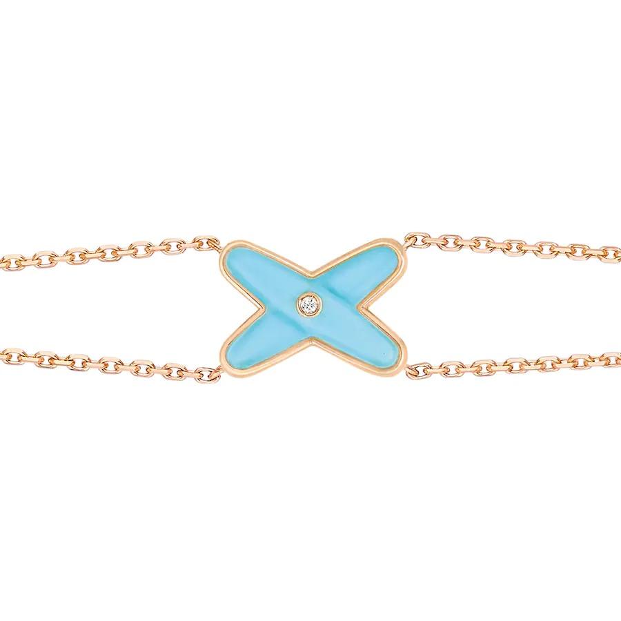 [Everoly JW]JEUX BRACELET TURQUOISE PINK GOLD 1 DIAMOND