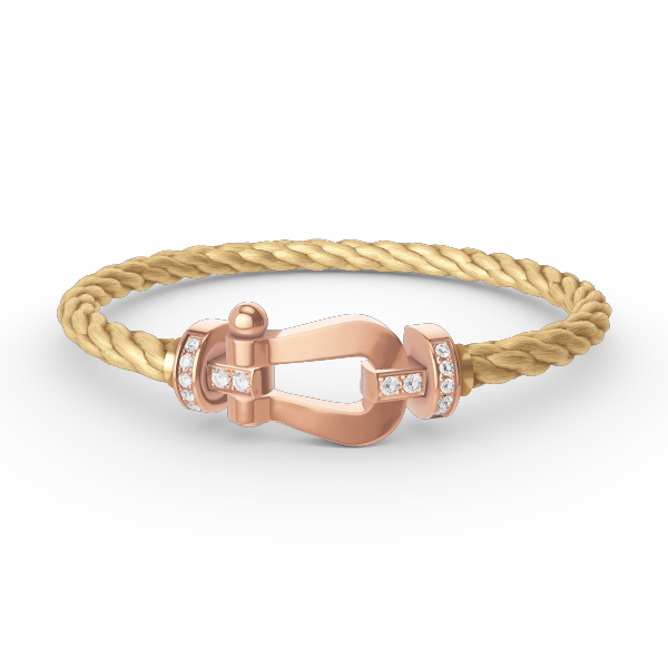 [Everoly JW]FORCE GROSSES HUFEISEN-HALBDIAMANTARMBAND ROSÉGOLD