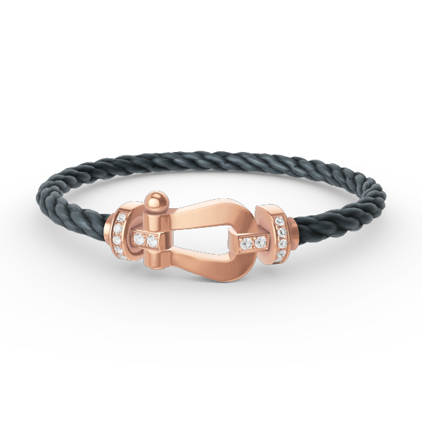 [Everoly JW]FORCE GROSSES HUFEISEN-HALBDIAMANTARMBAND ROSÉGOLD