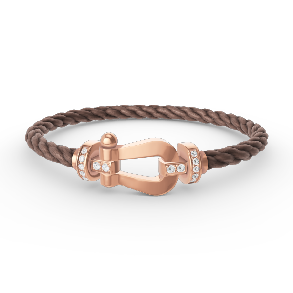 [Everoly JW]FORCE GROSSES HUFEISEN-HALBDIAMANTARMBAND ROSÉGOLD