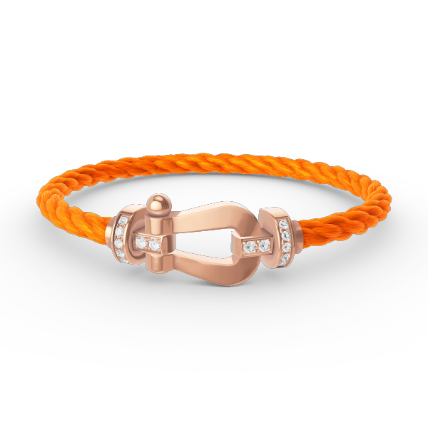 [Everoly JW]FORCE GROSSES HUFEISEN-HALBDIAMANTARMBAND ROSÉGOLD