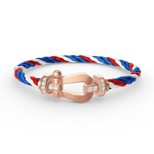 [Everoly JW]FORCE GROSSES HUFEISEN-HALBDIAMANTARMBAND ROSÉGOLD
