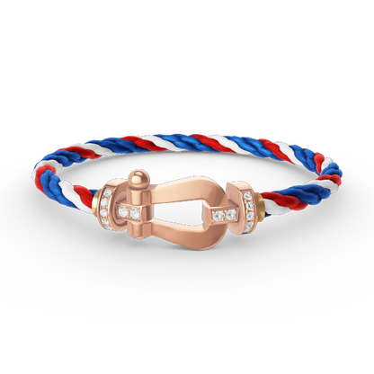 [Everoly JW]FORCE GROSSES HUFEISEN-HALBDIAMANTARMBAND ROSÉGOLD