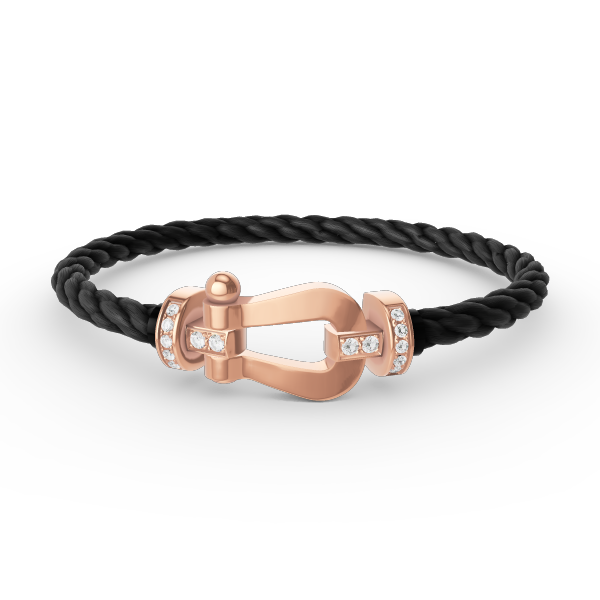 [Everoly JW]FORCE GROSSES HUFEISEN-HALBDIAMANTARMBAND ROSÉGOLD