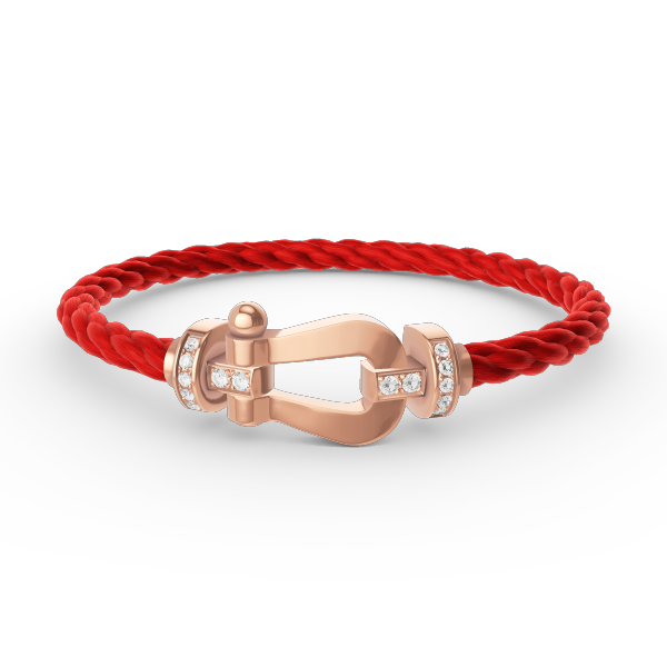 [Everoly JW]FORCE GROSSES HUFEISEN-HALBDIAMANTARMBAND ROSÉGOLD