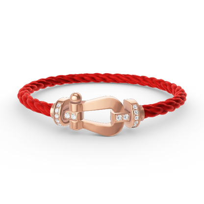 [Everoly JW]FORCE GROSSES HUFEISEN-HALBDIAMANTARMBAND ROSÉGOLD