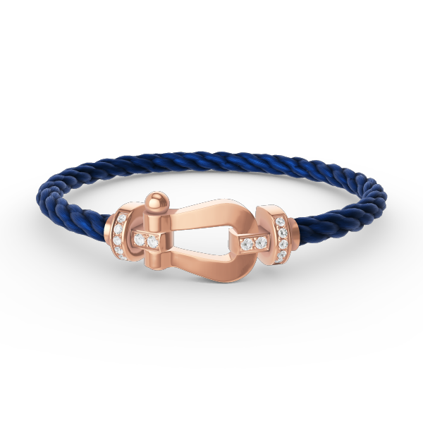 [Everoly JW]FORCE GROSSES HUFEISEN-HALBDIAMANTARMBAND ROSÉGOLD