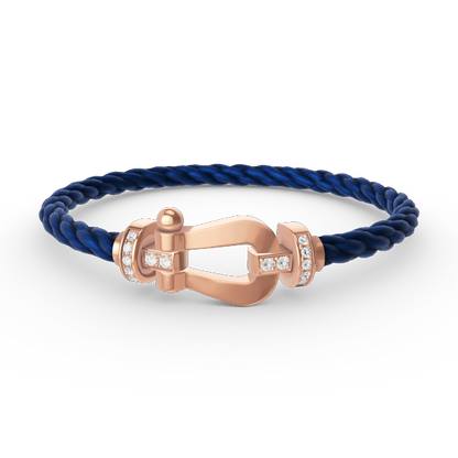 [Everoly JW]FORCE GROSSES HUFEISEN-HALBDIAMANTARMBAND ROSÉGOLD