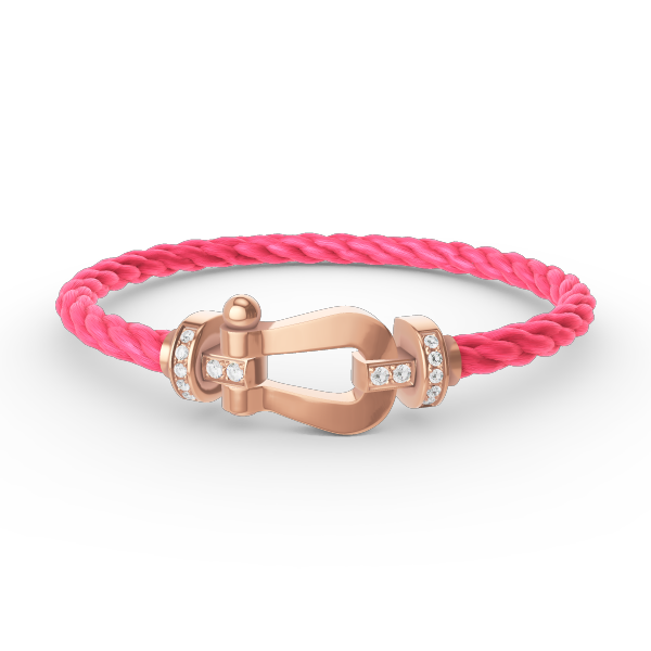 [Everoly JW]FORCE GROSSES HUFEISEN-HALBDIAMANTARMBAND ROSÉGOLD