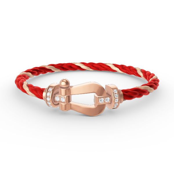 [Everoly JW]FORCE GROSSES HUFEISEN-HALBDIAMANTARMBAND ROSÉGOLD