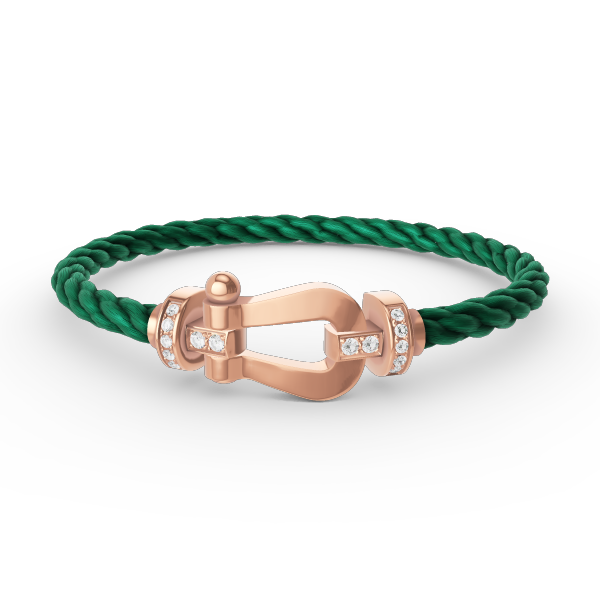 [Everoly JW]FORCE GROSSES HUFEISEN-HALBDIAMANTARMBAND ROSÉGOLD