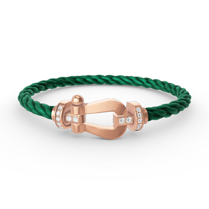 [Everoly JW]FORCE GROSSES HUFEISEN-HALBDIAMANTARMBAND ROSÉGOLD