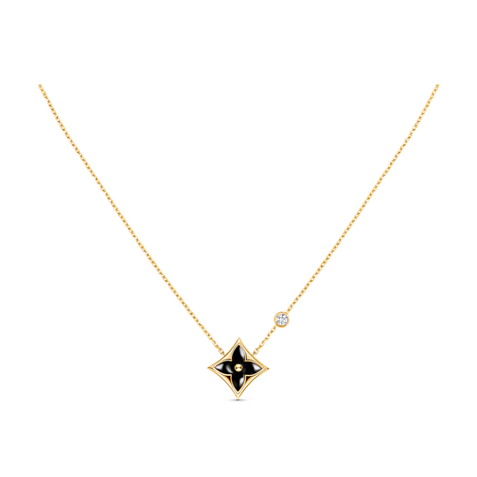 [Everoly JW]STAR BLACK MOP NECKLACE