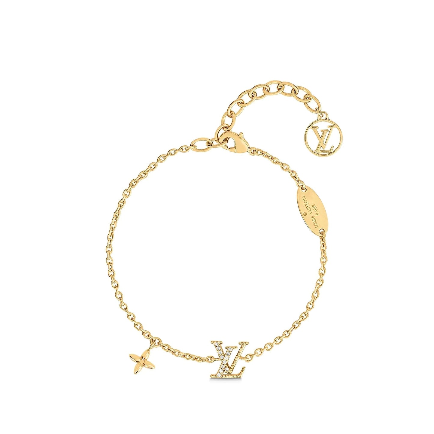 [Everoly JW] GOLDARMBAND MIT LOGO-STERNMOTIV
