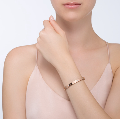 [Everoly JW]LOVE BRACELET 6.1MM 4 DIAMONDS