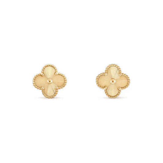 [Everoly JW]CLOVER MEDIUM 1 MOTIFS LASER EARRINGS