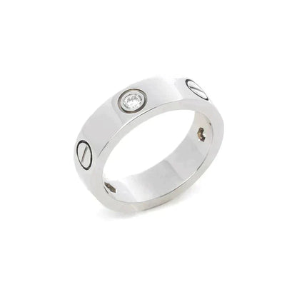 [Everoly JW]Liebesring 5,5 mm 3 Diamanten Silber